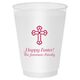 Ornate Cross Shatterproof Cups Image 2 of 4